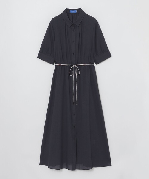 BLUE LABEL CRESTBRIDGE(ブルーレーベルクレストブリッジ)の「【WEB限定】コットンエアークロスシャツドレス(ワンピース・レディース・ベビーピンク/ダークネイビー・36/38)」の17枚目の写真