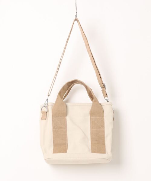 VIBGYOR(ヴィブジョー)の「Mignonjour/2WAYシンプルキャンバスミニトートバッグ M2934(トートバッグ・レディース・ブラック/アイボリー/ブラウン・FREE)」の9枚目の写真