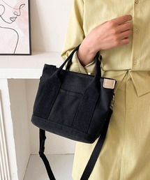 Mignonjour/2WAYシンプルキャンバスミニトートバッグ M2934