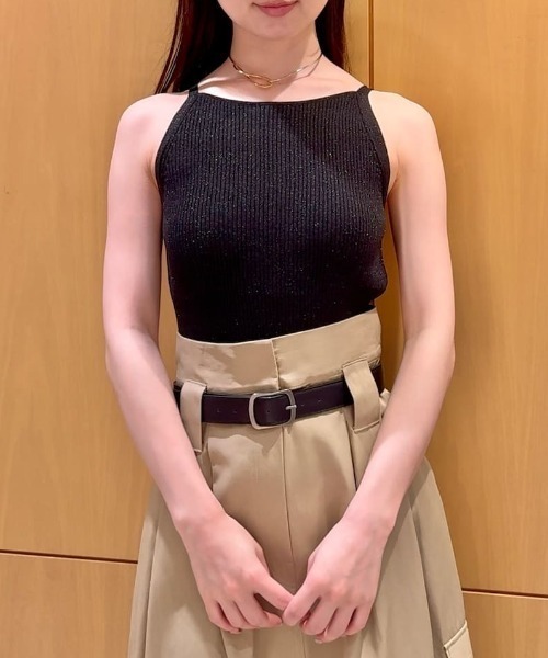 SNIDEL(スナイデル)の「カップインアメスリニットプルオーバー(ニット/セーター・レディース・アイボリー/ベージュ/グリーン/ブラック・F)」の2枚目の写真