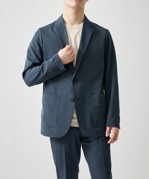 JUN STANDARD PICKS(ジュンスタンダードピックス)の「フリクションフリージャケット/セットアップ対応/接触冷感(テーラードジャケット・メンズ・ベージュ/ネイビー/グレー/ブラウン・S/M/LL/L)」の21枚目の写真