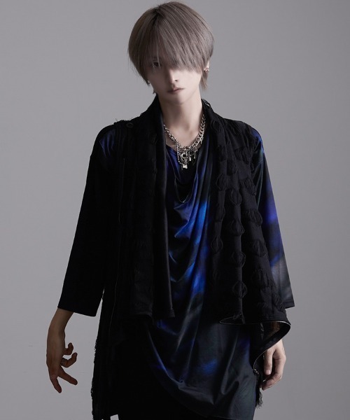 RUDOL（ルドル）の「『RUDOL/ルドル』フラワープリントドレープカットソー（Tシャツ/カットソー・メンズ・レッド/ブルー・L/M）」の5枚目の写真