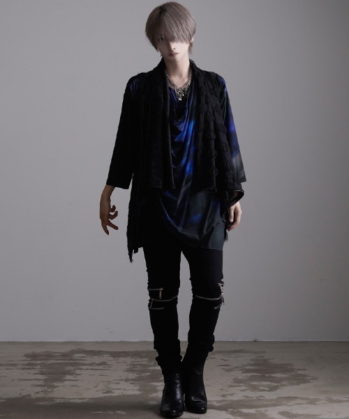 RUDOL（ルドル）の「『RUDOL/ルドル』フラワープリントドレープカットソー（Tシャツ/カットソー・メンズ・レッド/ブルー・L/M）」の6枚目の写真