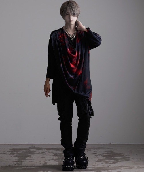 RUDOL（ルドル）の「『RUDOL/ルドル』フラワープリントドレープカットソー（Tシャツ/カットソー・メンズ・レッド/ブルー・L/M）」の10枚目の写真