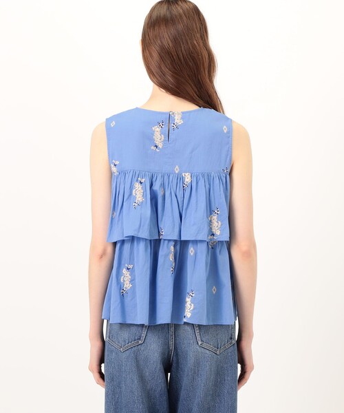 NE QUITTEZ PAS!（ヌキテパ）の「ne Quittez pas Cotton Voile Jasmine ブラウス（シャツ/ブラウス・レディース・ブルー系その他/ブラック系その他・FREE）」の6枚目の写真