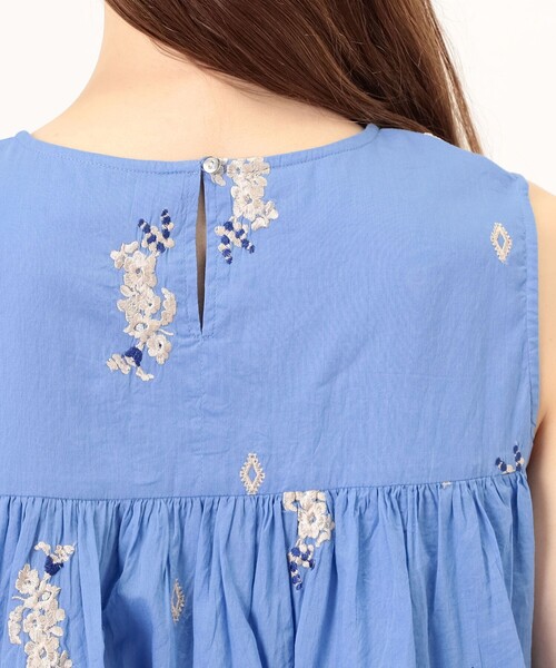 NE QUITTEZ PAS!（ヌキテパ）の「ne Quittez pas Cotton Voile Jasmine ブラウス（シャツ/ブラウス・レディース・ブルー系その他/ブラック系その他・FREE）」の8枚目の写真