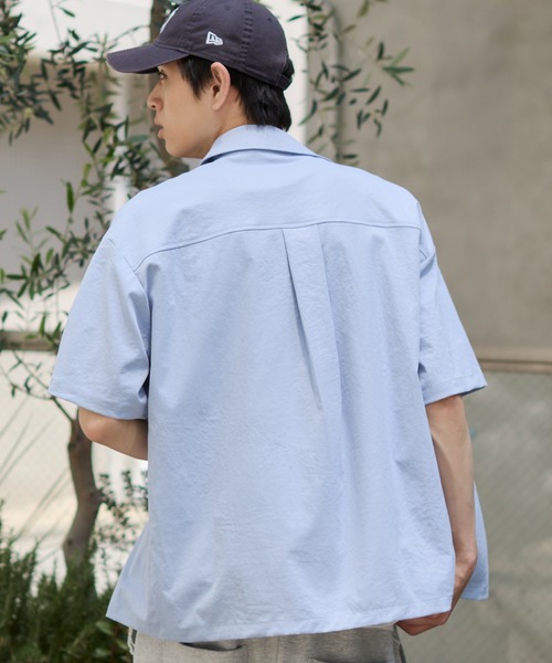 WEGO(ウィゴー)の「WEGO/クロップドSS無地シャツ(シャツ/ブラウス・メンズ・サックスブルー/ホワイト/ピンク・LARGE/MEDIUM)」の19枚目の写真