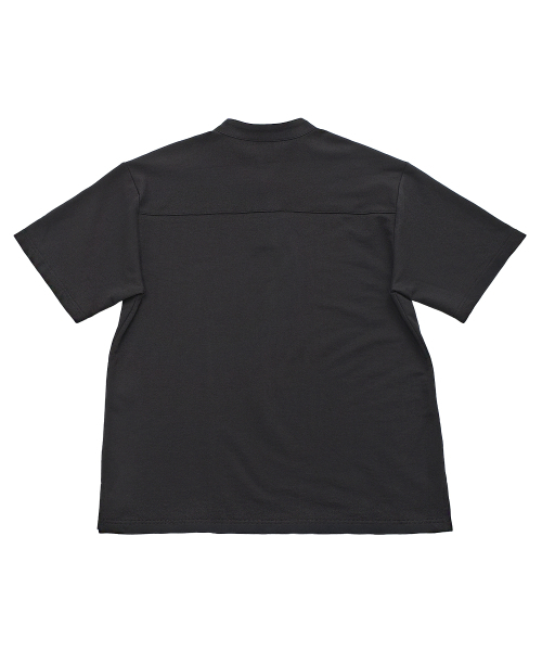 A NOTHING(アナッシング)の「S-C OPEN HENLEY-NECK 1/2 TEE (Black)(Tシャツ/カットソー・レディース・その他・SMALL/MEDIUM/LARGE)」の2枚目の写真