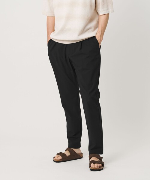 BEAUTY&YOUTH UNITED ARROWS(ビューティーアンドユースユナイテッドアローズ)の「クールタッチ TR 1プリーツ イージーパンツ NO.5 ストレッチ 接触冷感(その他パンツ・メンズ・ネイビー/ダークグレー/ベージュ/ブラック・S/XL/L/M)」の2枚目の写真