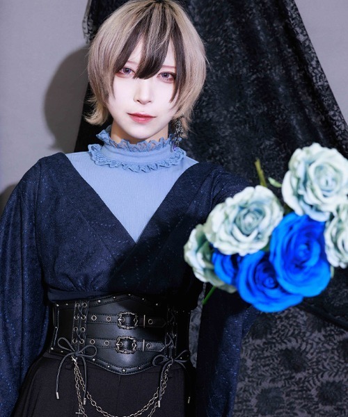 NIBBLE POISON(ニブルポイズン)の「浴衣デザインレイヤードBL(シャツ/ブラウス・レディース・ブラック/ネイビー・MEDIUM)」の6枚目の写真