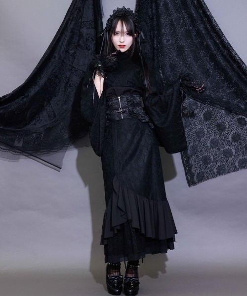 NIBBLE POISON(ニブルポイズン)の「浴衣デザインレイヤードBL(シャツ/ブラウス・レディース・ブラック/ネイビー・MEDIUM)」の7枚目の写真