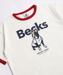 SoccerJunky（サッカージャンキー）の「SOCCER JUNKY / CLAUDIO PANDIANI 配色リンガーTシャツ 半袖カットソー（Tシャツ/カットソー）」