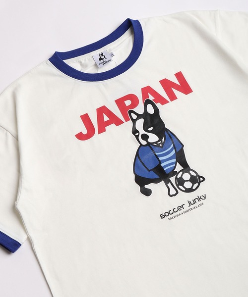 SoccerJunky(サッカージャンキー)の「SOCCER JUNKY / CLAUDIO PANDIANI 配色リンガーTシャツ 半袖カットソー(Tシャツ/カットソー・メンズ・イエロー/ブルー/レッド/サックスブルー・M/L)」の3枚目の写真