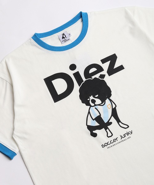 SoccerJunky(サッカージャンキー)の「SOCCER JUNKY / CLAUDIO PANDIANI 配色リンガーTシャツ 半袖カットソー(Tシャツ/カットソー・メンズ・イエロー/ブルー/レッド/サックスブルー・M/L)」の7枚目の写真
