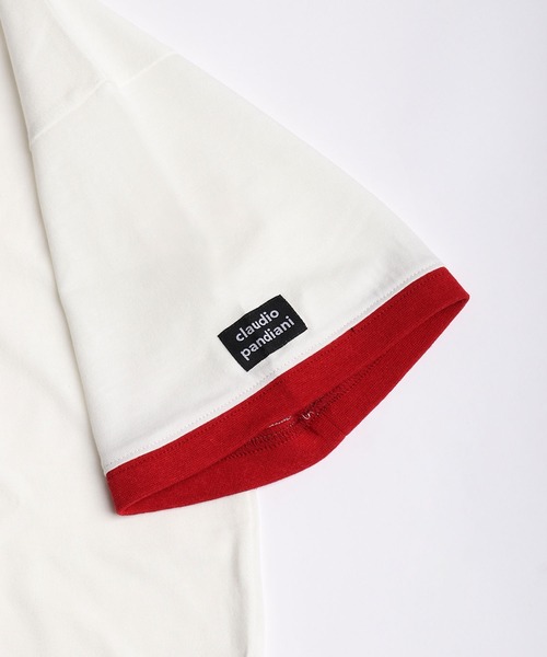 SoccerJunky(サッカージャンキー)の「SOCCER JUNKY / CLAUDIO PANDIANI 配色リンガーTシャツ 半袖カットソー(Tシャツ/カットソー・メンズ・イエロー/ブルー/レッド/サックスブルー・M/L)」の18枚目の写真