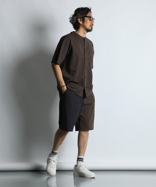 The DUFFER of ST.GEORGE(ザダファーオブセントジョージ)の「【WEB限定アイテム】8oz HEAVY WEIGHT SOLID BASEBALL TEE:セットアップ対応 8オンス ヘビーウェイト ベースボールTEE(Tシャツ/カットソー・メンズ・ブラウン/スミクロ/ネイビー・XX-LARGE/SMALL/MEDIUM/LARGE/X-LARGE)」の7枚目の写真