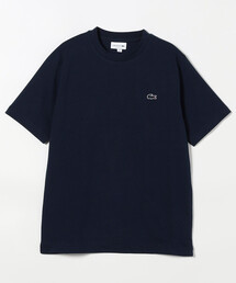 LACOSTE/ラコステ アウトライン クロック クルーネック Tシャツ/ワンポイントTシャツ