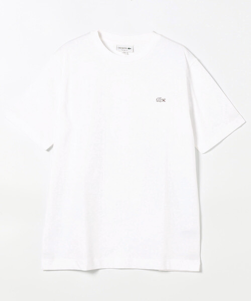FREAK'S STORE(フリークスストア)の「LACOSTE/ラコステ アウトライン クロック クルーネック Tシャツ/ワンポイントTシャツ(Tシャツ/カットソー・レディース・ネイビー/ブラック/オフホワイト・2/3)」の2枚目の写真