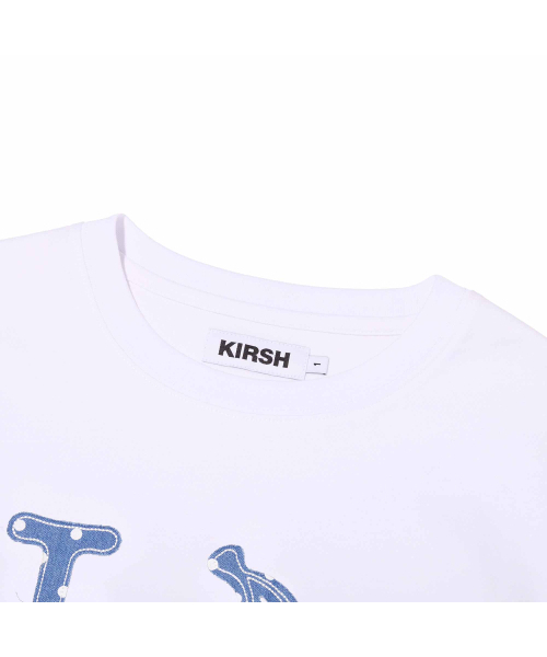 KIRSH（キルシー）の「アイラブキルシデニムアップリケTシャツ[ホワイト]（Tシャツ/カットソー・レディース・その他・FREE）」の5枚目の写真