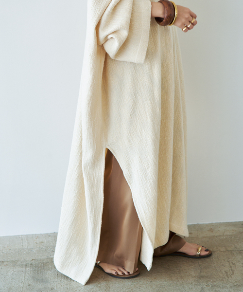 Deuxieme Classe(ドゥーズィエムクラス)の「【MARRAKSHI LIFE/マラケシュ ライフ】THE LONG SLEEVE CAFTAN(FL(ワンピース・レディース・アイボリー・FREE)」の7枚目の写真