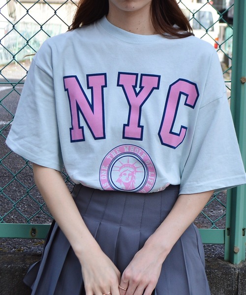 spiritoso(スピリトーゾ)の「NYC Tシャツ(Tシャツ/カットソー・レディース・グレイッシュベージュ/ブラック/ホワイト/グレー・FREE)」の10枚目の写真