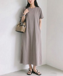 【SETUP7】選べる2丈・120cm/125cm 接触冷感レーヨンナイロンラインフレアワンピース SPD