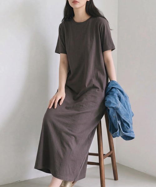 SETUP7(セットアップセブン)の「【SETUP7】選べる2丈・120cm/125cm 接触冷感レーヨンナイロンラインフレアワンピース SPD(ワンピース・レディース・グレー/ネイビー/チャコールグレー/ブラック・M/L)」の16枚目の写真