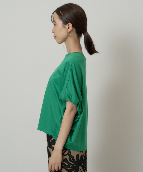 UNTITLED（アンタイトル）の「【汗染み防止/接触冷感】ドルマンプルオーバー（Tシャツ/カットソー・レディース・グリーン/ホワイト/ブラック/キャメル/ピンク/パープル・48/50/00/02/04/44）」の15枚目の写真