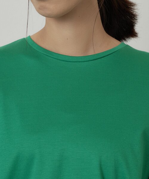 UNTITLED（アンタイトル）の「【汗染み防止/接触冷感】ドルマンプルオーバー（Tシャツ/カットソー・レディース・グリーン/ホワイト/ブラック/キャメル/ピンク/パープル・48/50/00/02/04/44）」の17枚目の写真
