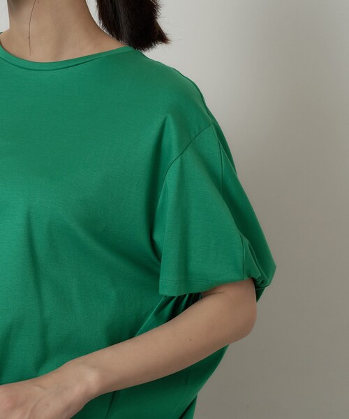 UNTITLED（アンタイトル）の「【汗染み防止/接触冷感】ドルマンプルオーバー（Tシャツ/カットソー・レディース・グリーン/ホワイト/ブラック/キャメル/ピンク/パープル・48/50/00/02/04/44）」の18枚目の写真