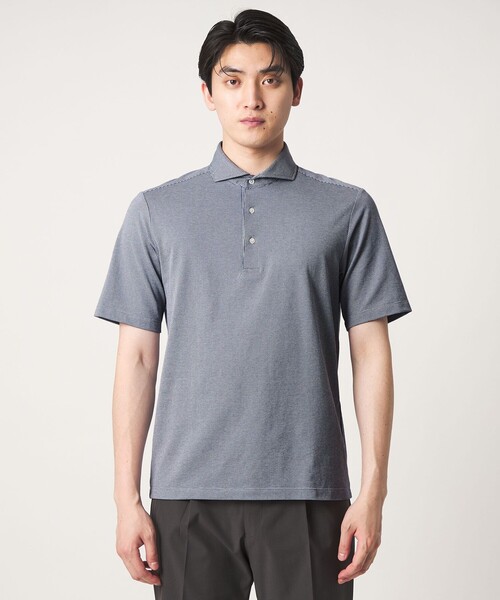 A DAY IN THE LIFE UNITED ARROWS(アデイインザライフユナイテッドアローズ)の「ハウンド トゥース カッタウェイカラー ポロシャツ<A DAY IN THE LIFE>(ポロシャツ・メンズ・コバルトブルー/ブラック・S/XL/M/L)」の18枚目の写真