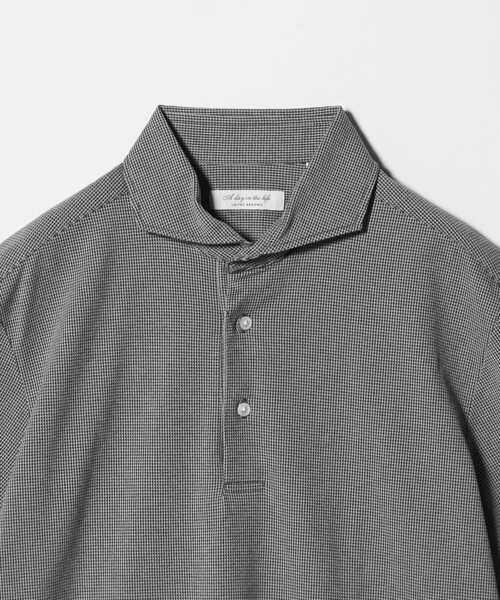 A DAY IN THE LIFE UNITED ARROWS(アデイインザライフユナイテッドアローズ)の「ハウンド トゥース カッタウェイカラー ポロシャツ<A DAY IN THE LIFE>(ポロシャツ・メンズ・コバルトブルー/ブラック・S/XL/M/L)」の22枚目の写真