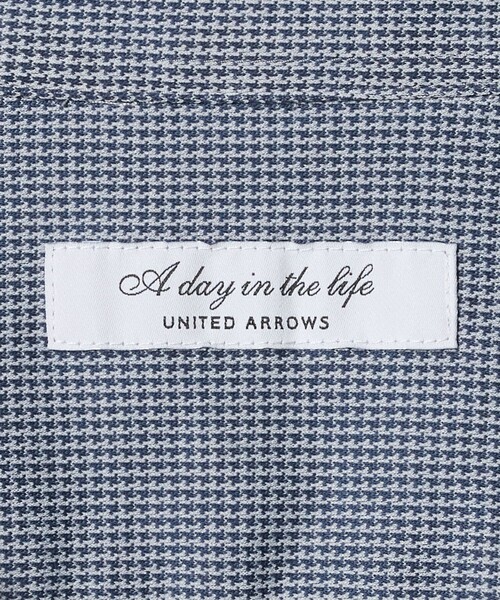 A DAY IN THE LIFE UNITED ARROWS(アデイインザライフユナイテッドアローズ)の「ハウンド トゥース カッタウェイカラー ポロシャツ<A DAY IN THE LIFE>(ポロシャツ・メンズ・コバルトブルー/ブラック・S/XL/M/L)」の10枚目の写真