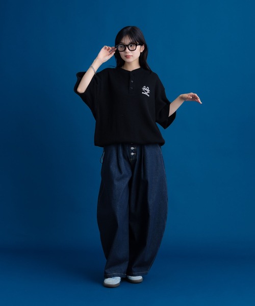 Remember.(リメンバー)の「ヘンリーネックサーマルドローコードTシャツ / Henley Neck Thermal Drawcord T-Shirt(Tシャツ/カットソー・メンズ・カモフラージュ/ブラック/ライトグリーン・MEDIUM/LARGE)」の17枚目の写真