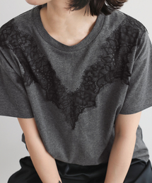 SLOBE IENA | アイラッシュレースTシャツ(Tシャツ/カットソー)