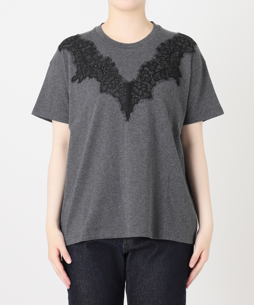 SLOBE IENA(スローブイエナ)の「アイラッシュレースTシャツ(Tシャツ/カットソー・レディース・ホワイト/グレー/ブラック・FREE)」の15枚目の写真