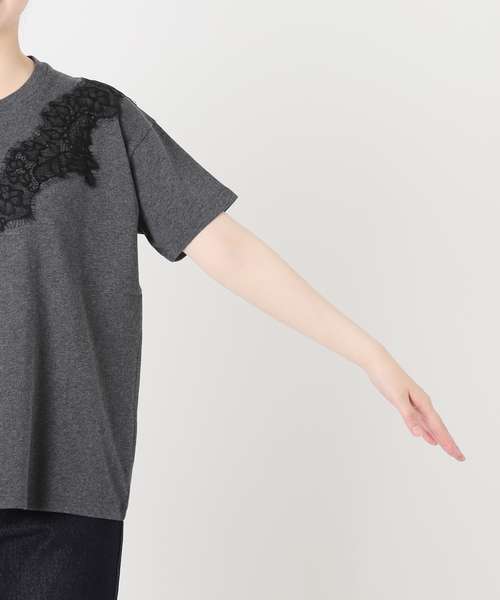 SLOBE IENA(スローブイエナ)の「アイラッシュレースTシャツ(Tシャツ/カットソー・レディース・ホワイト/グレー/ブラック・FREE)」の19枚目の写真