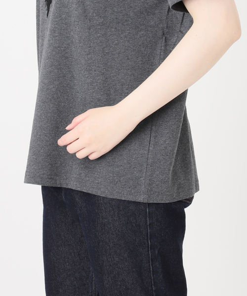 SLOBE IENA(スローブイエナ)の「アイラッシュレースTシャツ(Tシャツ/カットソー・レディース・ホワイト/グレー/ブラック・FREE)」の20枚目の写真