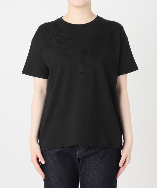 SLOBE IENA(スローブイエナ)の「アイラッシュレースTシャツ(Tシャツ/カットソー・レディース・ホワイト/グレー/ブラック・FREE)」の22枚目の写真