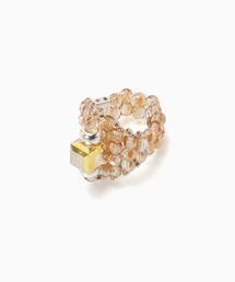 JOURNAL STANDARD（ジャーナルスタンダード）の「TIE A KNOT / タイ ア ノット CRYSTAL BEADS RING with SILVER（リング）」