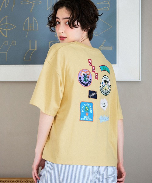 アソートワッペンフレンチTシャツ（Tシャツ/カットソー）｜niko and