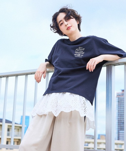 niko and...(ニコアンド)の「アソートワッペンTシャツ(Tシャツ/カットソー・レディース・ネイビー/ライトイエロー/オフホワイト・LARGE/MEDIUM)」の14枚目の写真