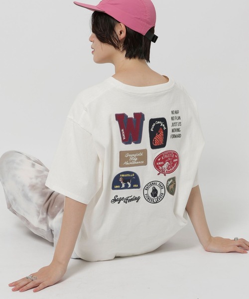niko and...(ニコアンド)の「アソートワッペンTシャツ(Tシャツ/カットソー・レディース・ネイビー/ライトイエロー/オフホワイト・LARGE/MEDIUM)」の19枚目の写真