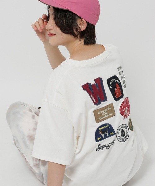 niko and...(ニコアンド)の「アソートワッペンTシャツ(Tシャツ/カットソー・レディース・ネイビー/ライトイエロー/オフホワイト・LARGE/MEDIUM)」の20枚目の写真