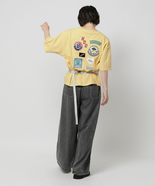 niko and...(ニコアンド)の「アソートワッペンTシャツ(Tシャツ/カットソー・レディース・ネイビー/ライトイエロー/オフホワイト・LARGE/MEDIUM)」の22枚目の写真