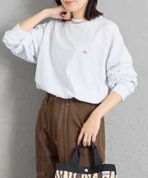 [DANTON/ダントン] ワンポイントロゴ クルーネックロンT