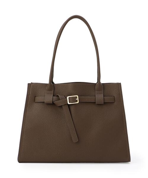 NATURAL BEAUTY BASIC(ナチュラルビューティーベーシック)の「〈A4収納可〉ベルテッドシュリンクトート(トートバッグ・レディース・ブラック/ブラウン・フリ-/-)」の1枚目の写真