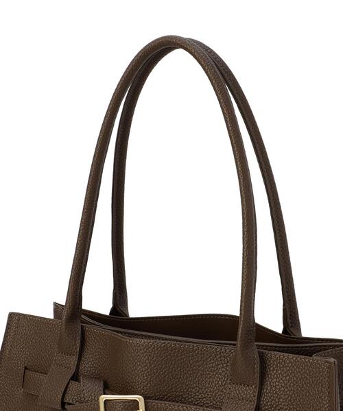 NATURAL BEAUTY BASIC(ナチュラルビューティーベーシック)の「〈A4収納可〉ベルテッドシュリンクトート(トートバッグ・レディース・ブラック/ブラウン・フリ-/-)」の5枚目の写真