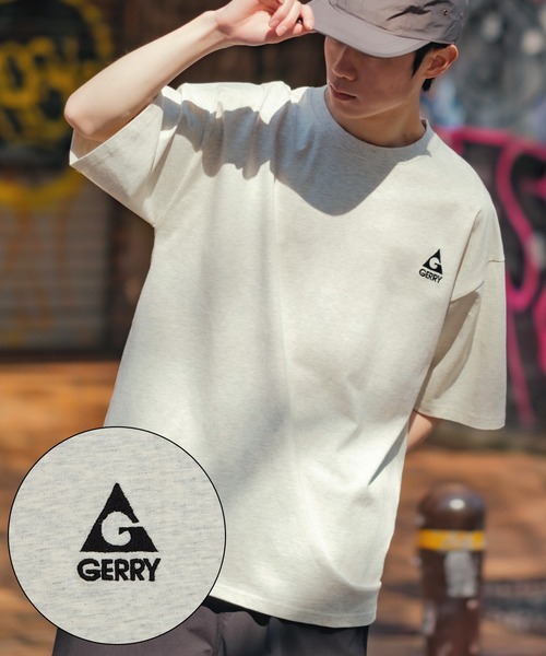 En serio TOKYO（エンソリオトーキョー）の「【GERRY】半袖ワンポイントロゴ刺繍Tシャツ 32-9126G-XJ（Tシャツ/カットソー・メンズ・カーキ/オートミール/ホワイト/ダークブルー/ブラック・LARGE/X-LARGE/MEDIUM/SMALL）」の3枚目の写真