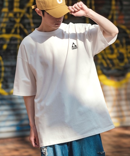 En serio TOKYO（エンソリオトーキョー）の「【GERRY】半袖ワンポイントロゴ刺繍Tシャツ 32-9126G-XJ（Tシャツ/カットソー・メンズ・カーキ/オートミール/ホワイト/ダークブルー/ブラック・LARGE/X-LARGE/MEDIUM/SMALL）」の6枚目の写真